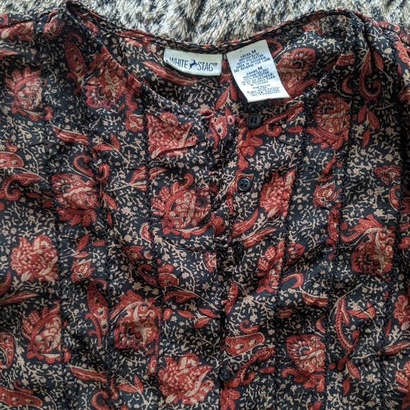Vintage paisley blouse - Picture 2 of 8